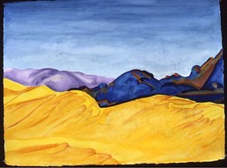 ©1986 Jan Aronson Death Valley #4 Watercolor on Paper 23X30