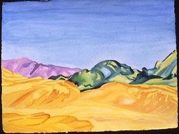 ©1986 Jan Aronson Death Valley #5 Watercolor on Paper 23X30