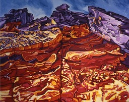 ©1987 Jan Aronson Death Valley #17 Oil on Canvas 40x48