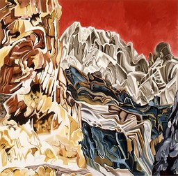 ©1989 Jan Aronson Ladakh #8 Oil on Canvas 59 X59