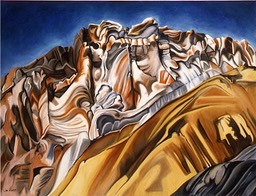 ©1990 Jan Aronson Ladakh #11 Oil on Canvas 42X32