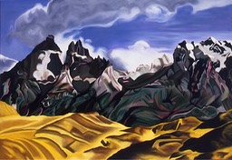 ©1990 Jan Aronson Patagonian Landscape The Horns Oil on Canvas 40 x 58
