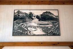 ©1991 Jan Aronson Perro Glacier Graphite on Paper 96x60