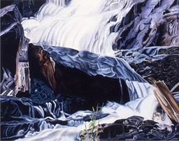 ©1993 Jan Aronson O'Briens Waterfall #5 Oil on Canvas 22X28