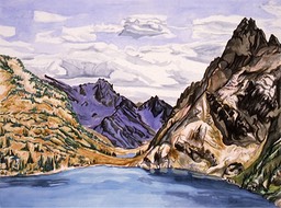 ©1993 Jan Aronson Sawtooth Lake #1 Watercolor on Paper 18X24