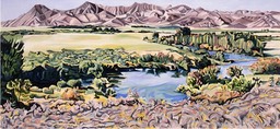 ©1993 Jan Aronson Silver Creek #9 Oil on Canvas 28X60