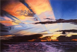 ©1996 Jan Aronson Amazonian Sunset #7 Oil on Canvas 26x38