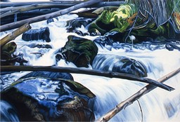 ©1996 Jan Aronson Bench Creek #4 Oil on Canvas 26x38