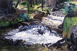 ©1996 Jan Aronson Cabin Creek #6 Oil on Canvas 40x60