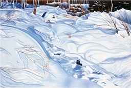 ©1997 Jan Aronson Boulder Creek #7 Oil on Canvas 28x42