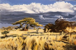 ©1997 Jan Aronson Kenya #1 Oil on Canvas 28x42