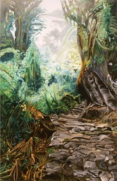 ©2000 Jan Aronson Inca Trail #2 Oil On Canvas 72x48