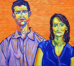 ©2008 Jan Aronson Portrait of Adam and Marla Oil on Canvas 32x36
