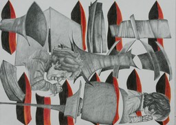 2016 Richard Serra & Me graphite and colored pencil on paper